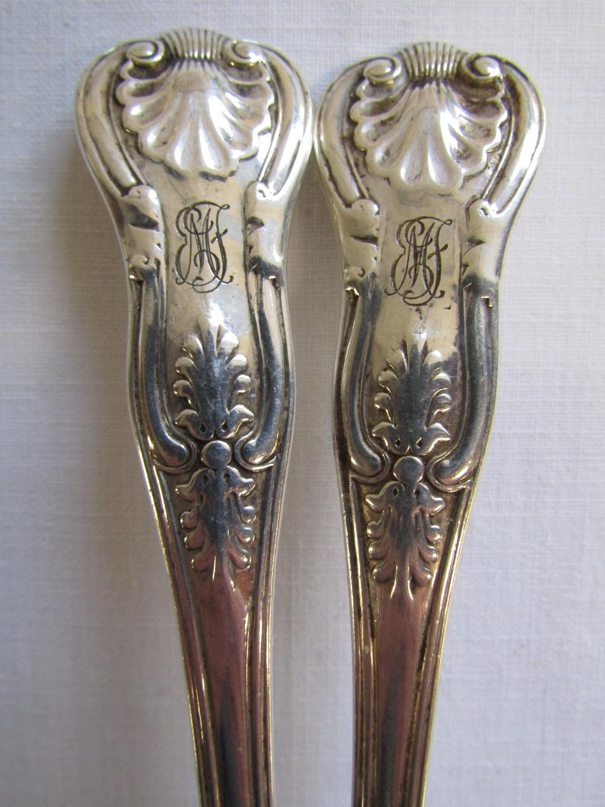 Pair of William IV Silver Ladles - Image 4 of 4