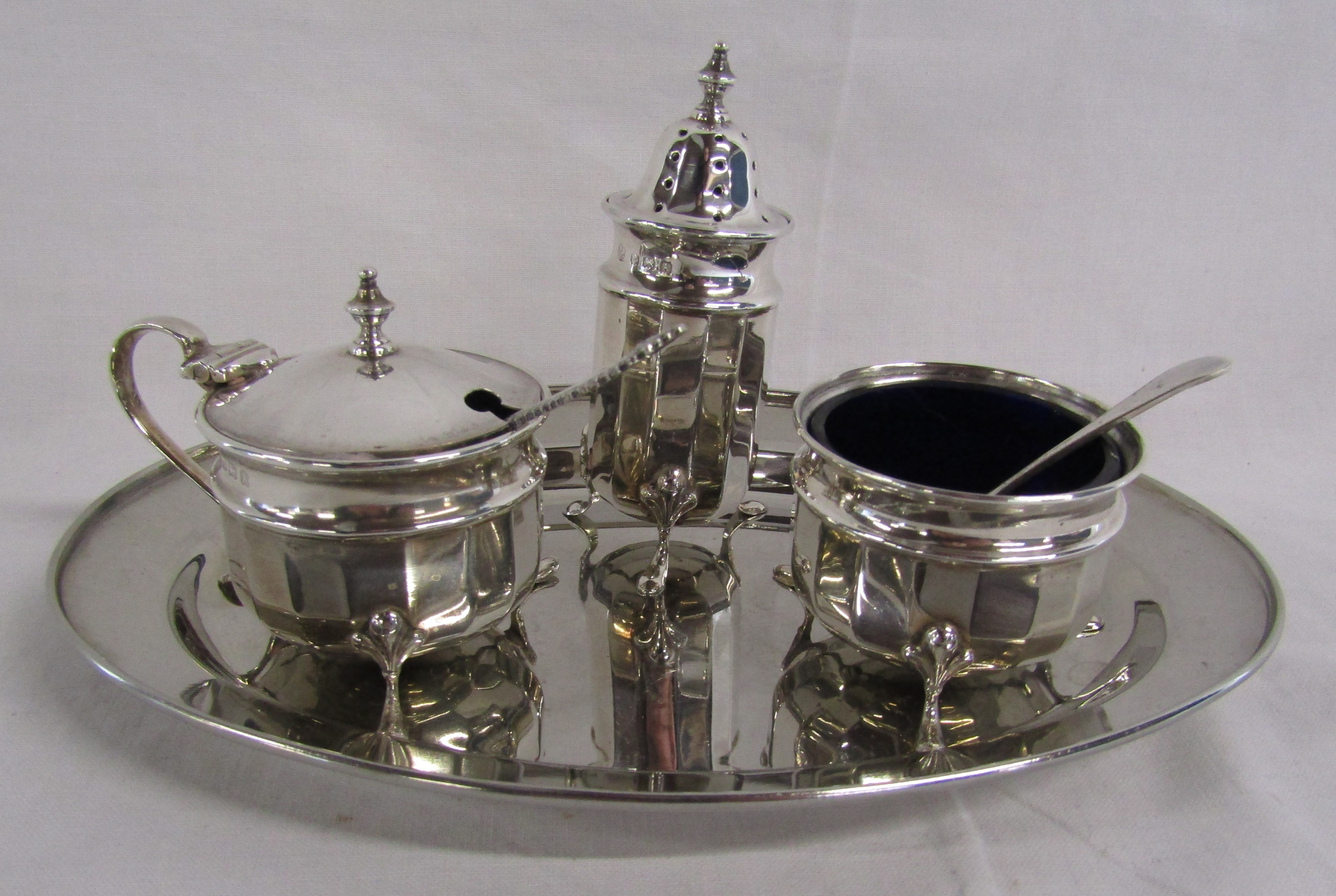 Victorian Silver Dish, Cruet & Plated Tray - Image 6 of 20