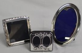 Three Silver Photograph Frames