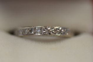 18ct White Gold & Diamond Eternity Ring