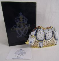 Royal Crown Derby Endangered Species paperweight