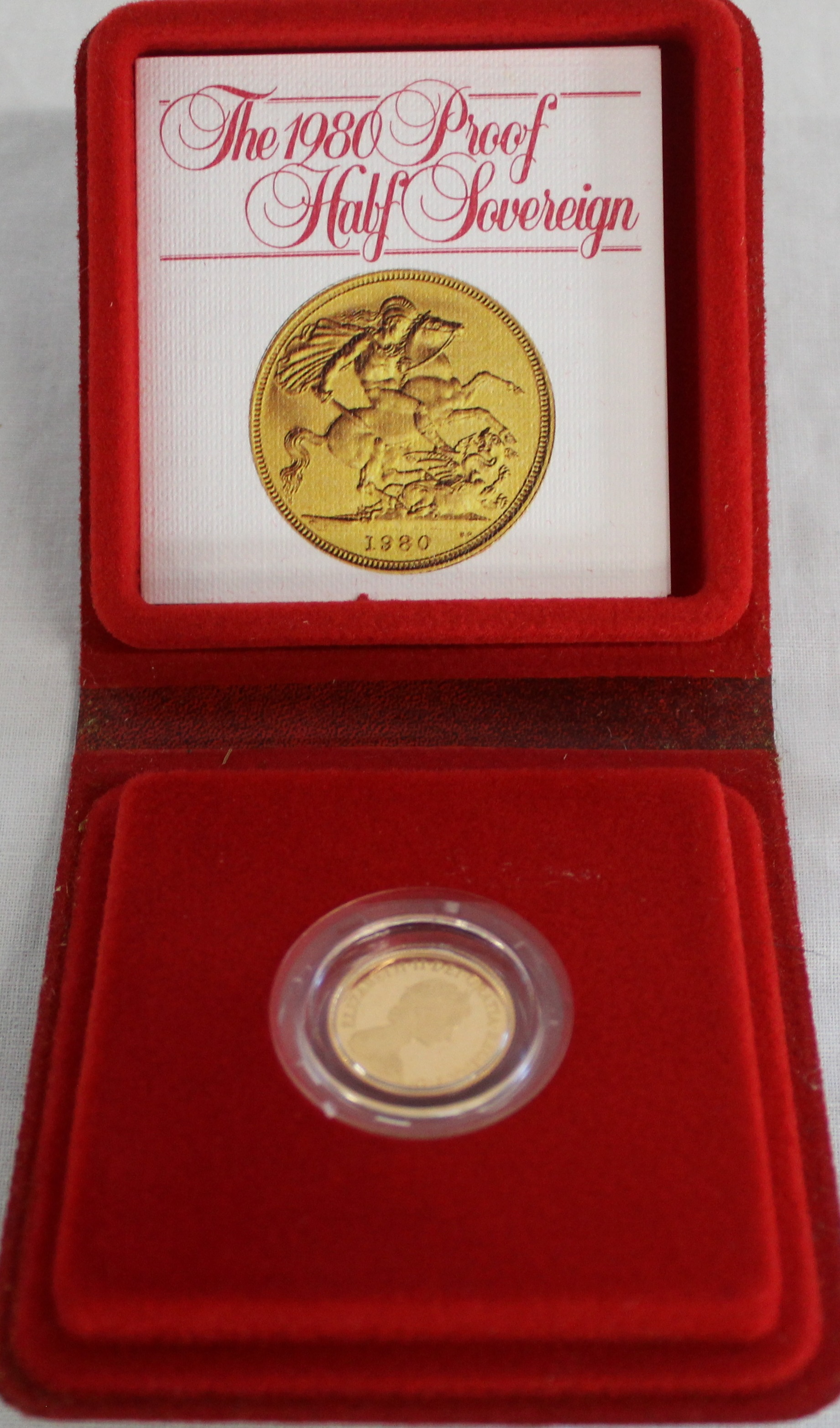 Elizabeth II 1980 Gold Proof Half Sovereign