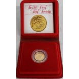 Elizabeth II 1980 Gold Proof Half Sovereign