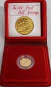 Elizabeth II 1980 Gold Proof Half Sovereign