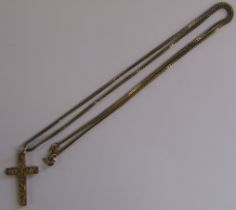 18ct Gold Chain & 9ct Gold Crucifix
