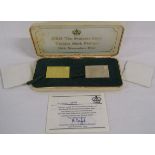 Cased Set Limited Edition Gold & Silver Stamp Replicas