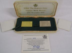 Cased Set Limited Edition Gold & Silver Stamp Replicas