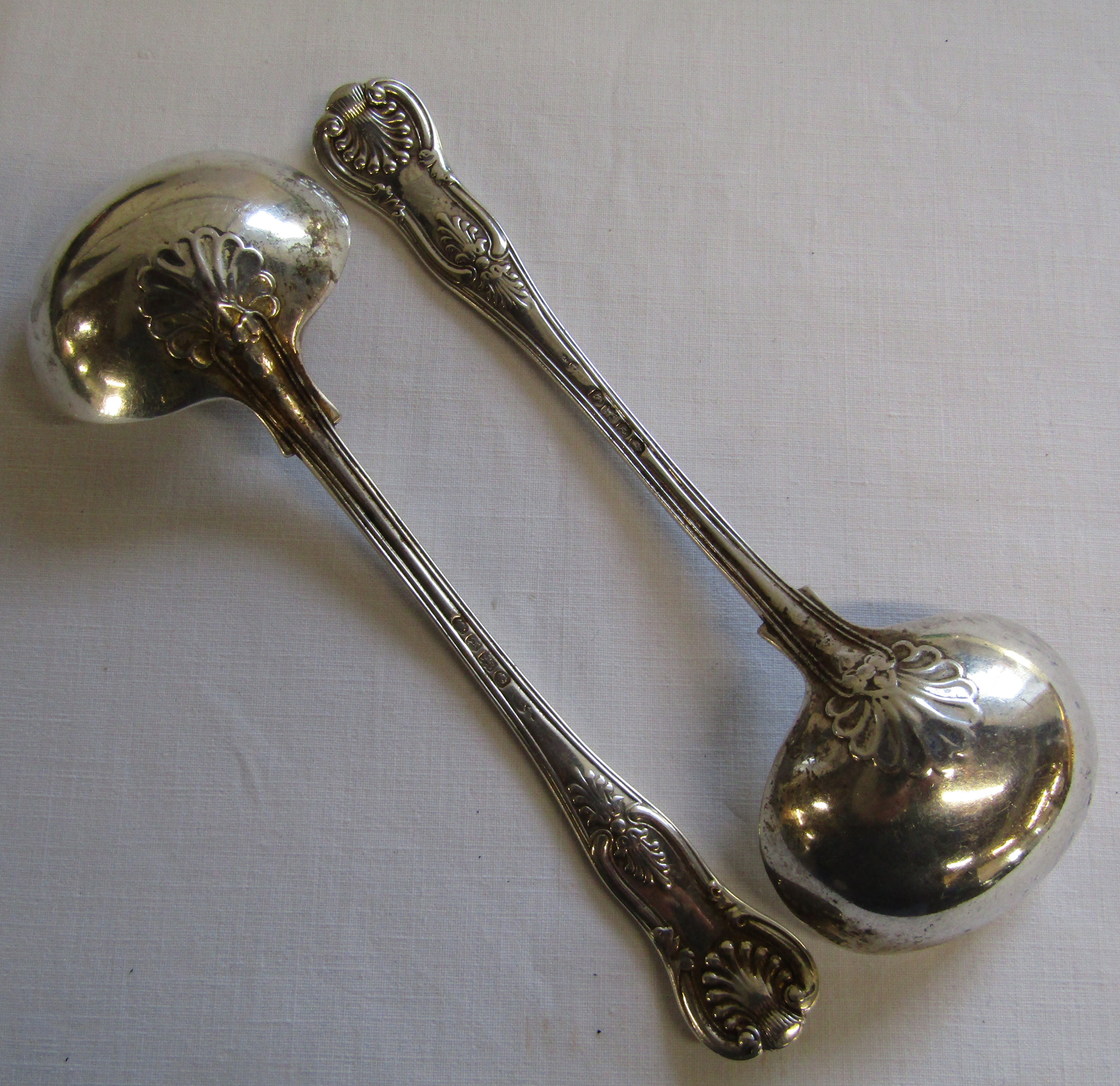 Pair of William IV Silver Ladles - Image 2 of 4