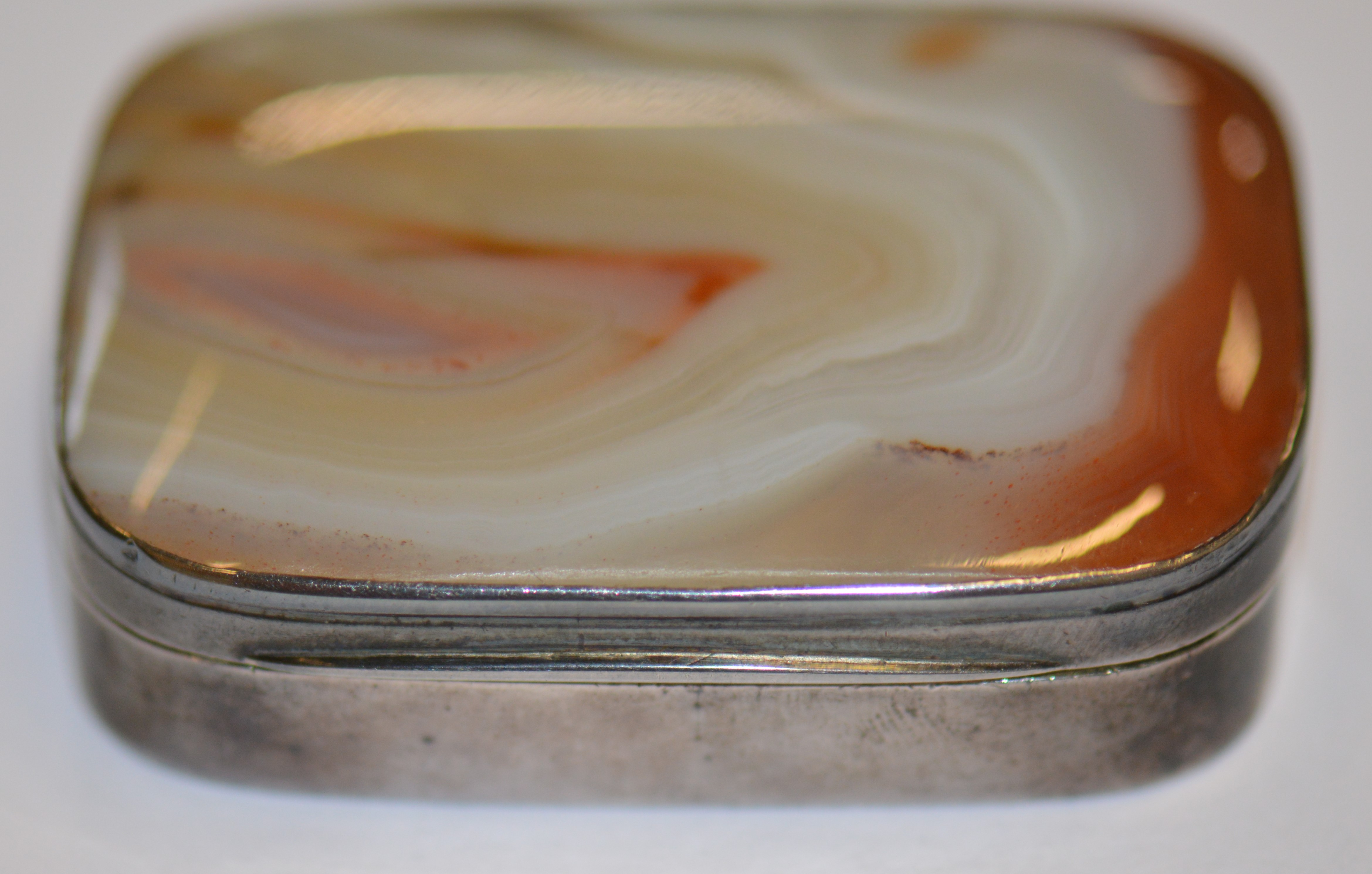 Georgian Silver & Agate Snuff Box - Image 12 of 17