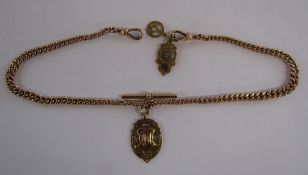 9ct Gold Double Albert Watch Chain