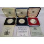 3 Silver Proof Coins