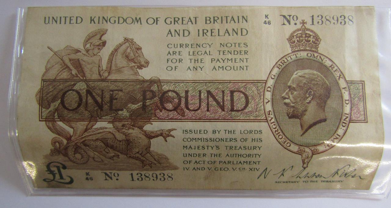 George V £1 Note - Image 2 of 8
