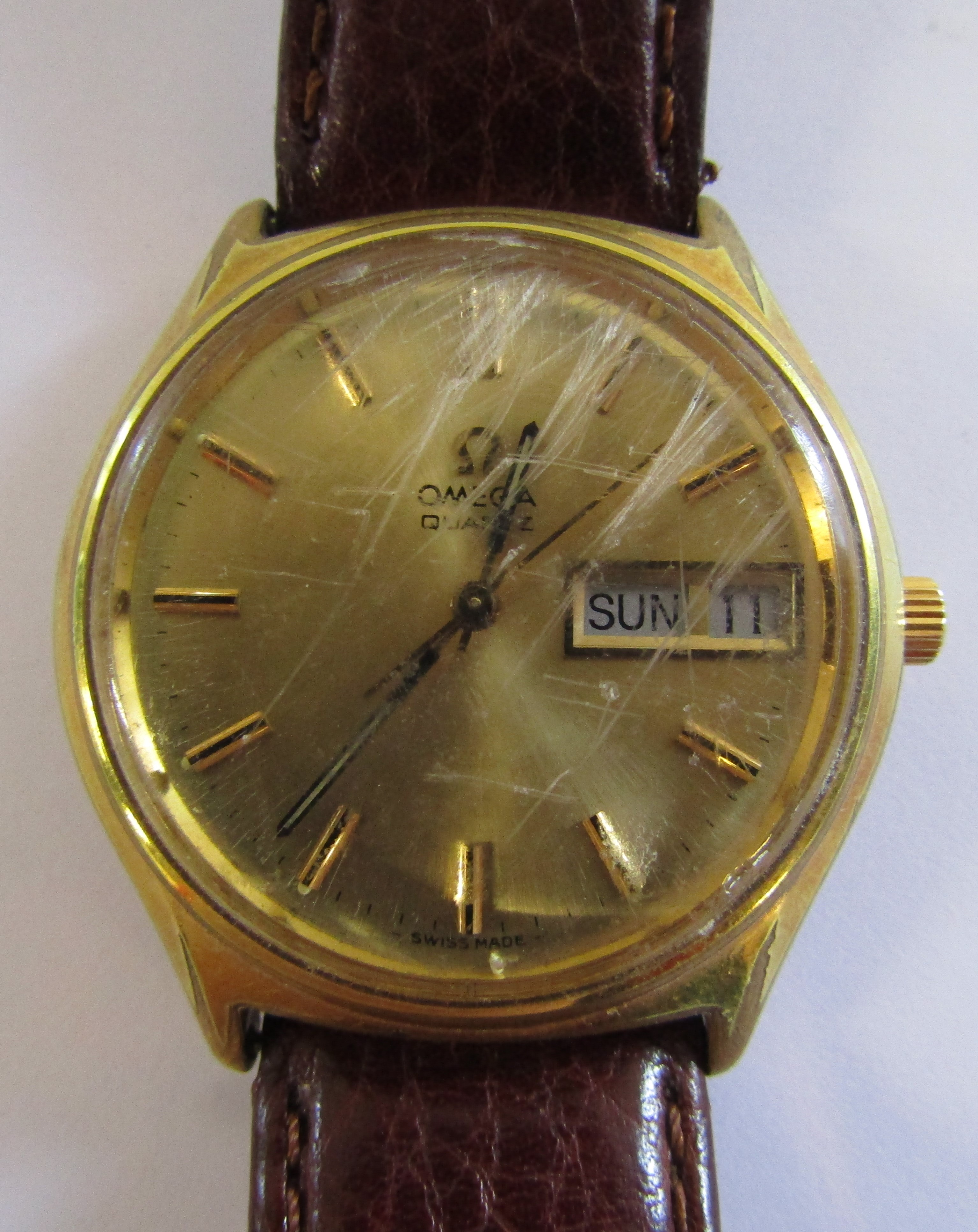 Omega Gold Plated Wristwatch
