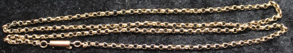 9ct Gold Belcher Chain Necklace