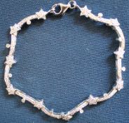 18ct White Gold Diamond Bracelet