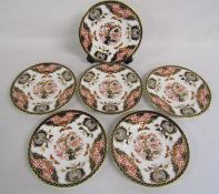 6 Royal Crown Derby 'Derby Japan' side plates 16cm