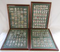 4 double sided framed collectors card collections - Wills's Cigarettes Gems of Belgium Architecture,