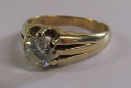 9ct Gold Diamond Solitaire Ring