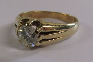 9ct Gold Diamond Solitaire Ring