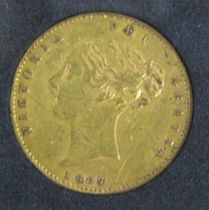 Victorian 1867 Gold Half Sovereign