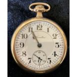 Hamilton Gold Plated Pocket Watch