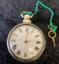 Lawrence of Louth Silver Pair Case Pocket Watch