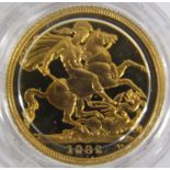 Elizabeth II 1982 Gold Proof Full Sovereign