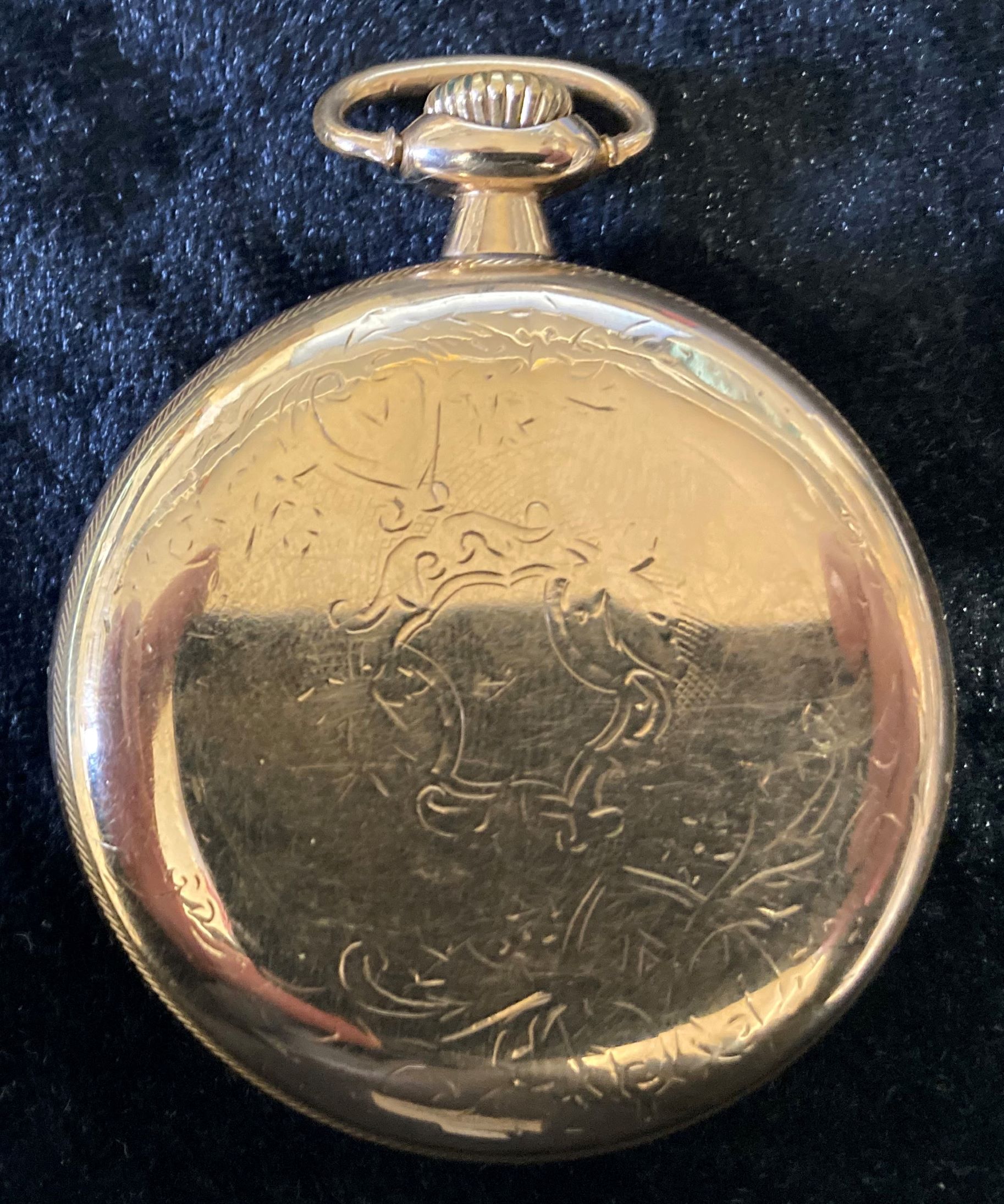 Hamilton Gold Plated Pocket Watch - Image 2 of 4