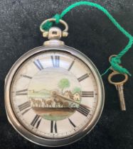 W Jarvis Horncastle Silver Pair Case Pocket Watch