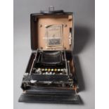 A Corona typewriter, in travelling box