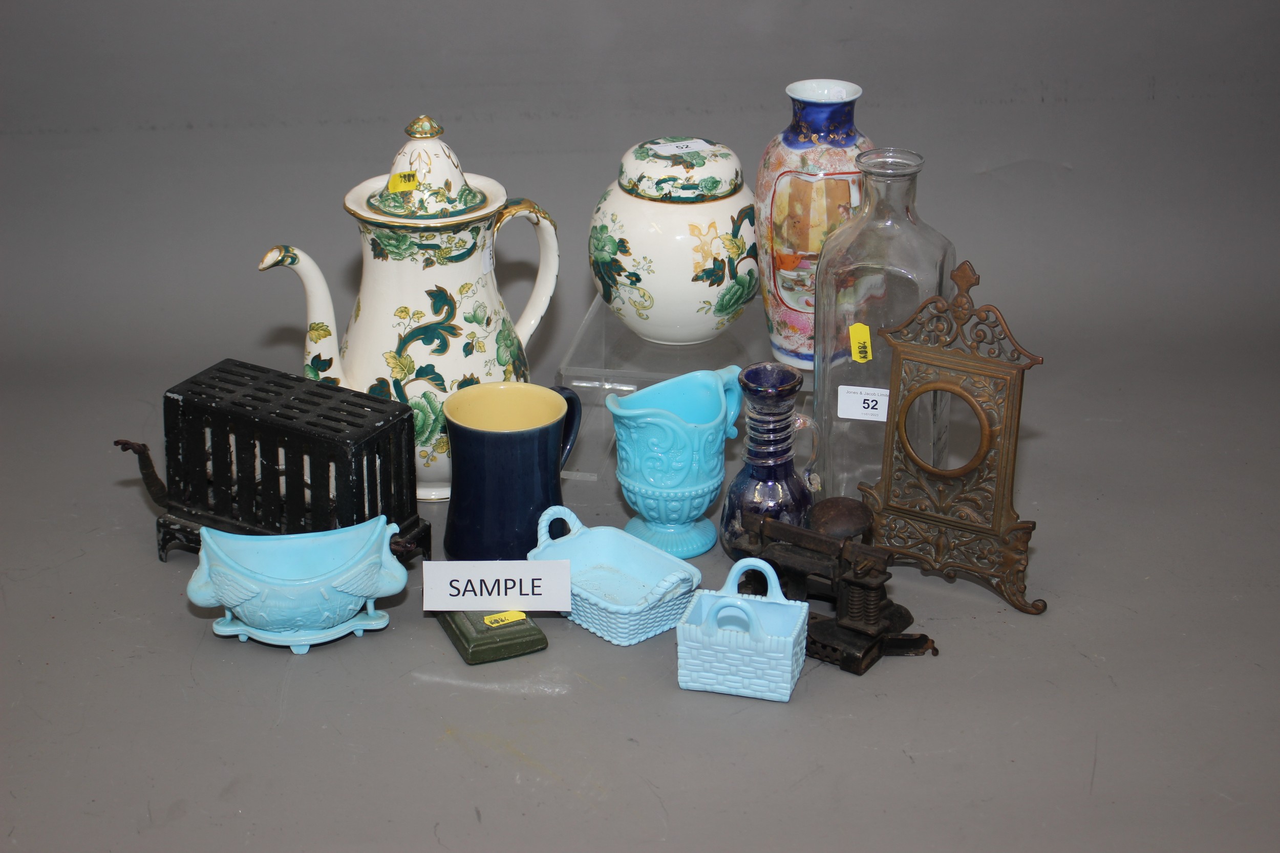 An assortment of glass, china and other miscellaneous items