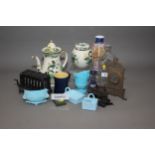 An assortment of glass, china and other miscellaneous items
