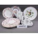 A Royal Crown Derby "Princess" pattern part dinner service and an Arzberg part coffee set