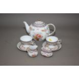 A Limoges porcelain part tea service