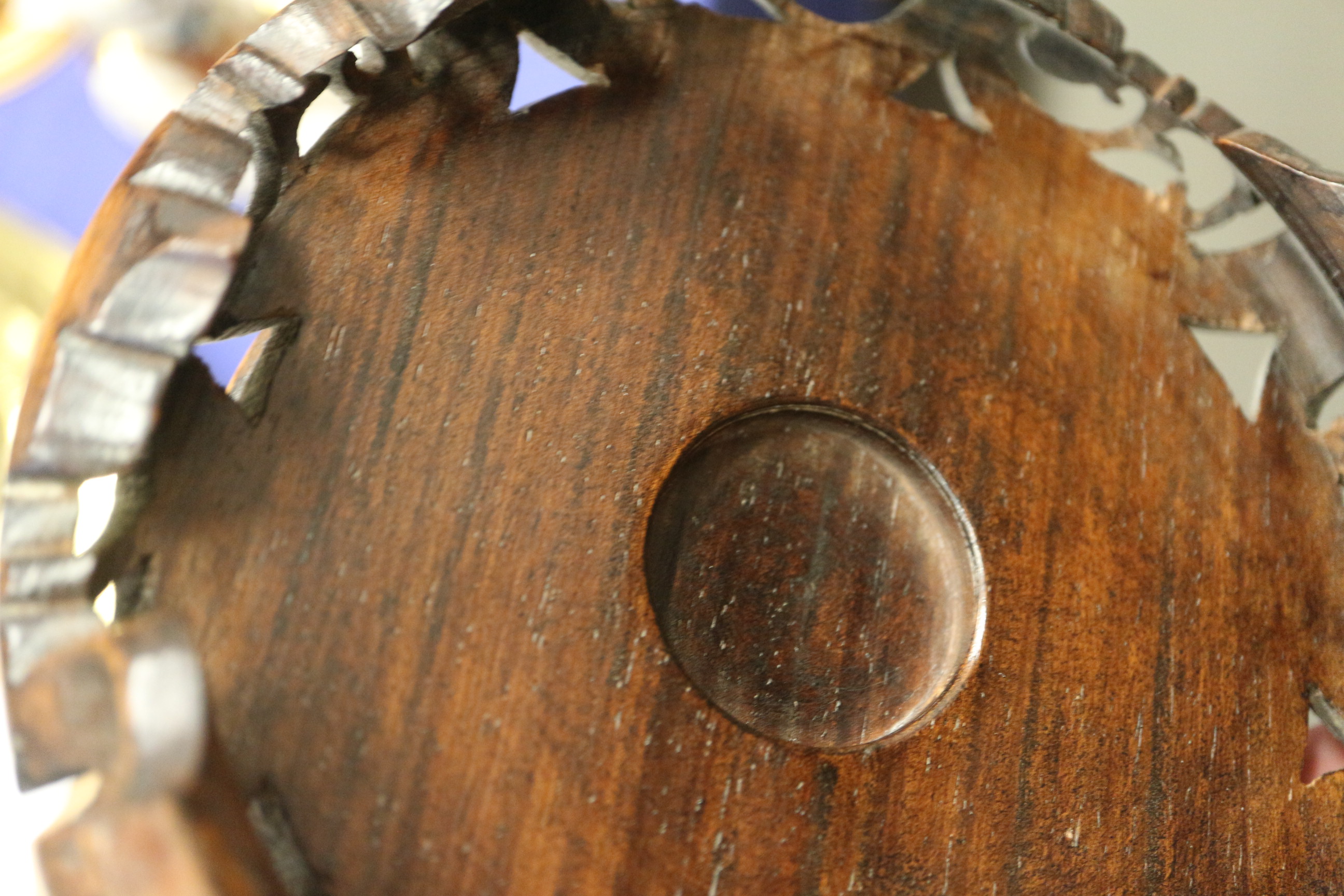 A Chinese blue and white crackle glazed ginger jar with floral decoration, and associated carved - Image 16 of 16