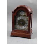 A late 19th century mahogany cased bracket clock with single fusee movement by J Smith & Sons,