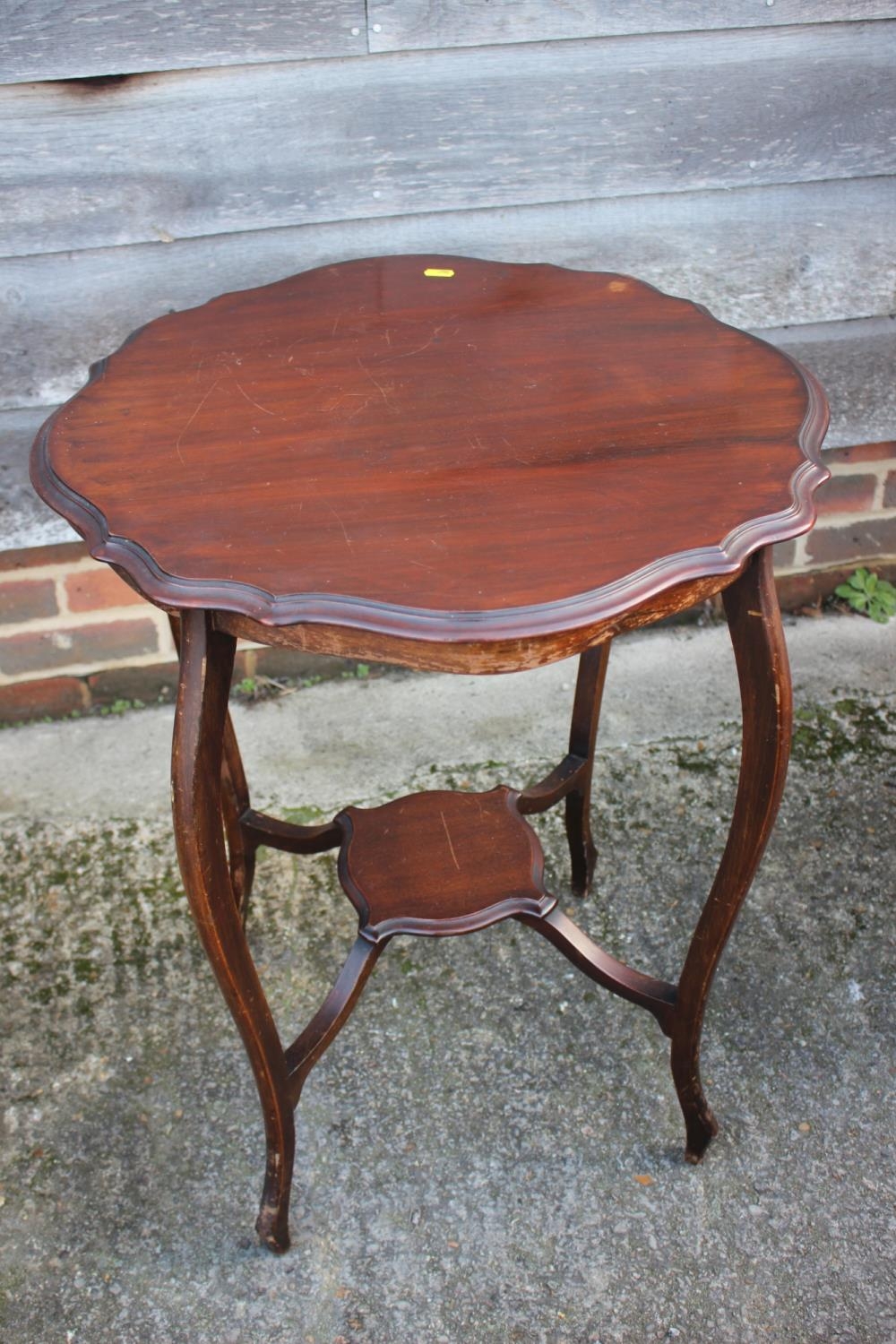 Two oak oval top occasional tables, and a two-tier occasional table - Image 2 of 3