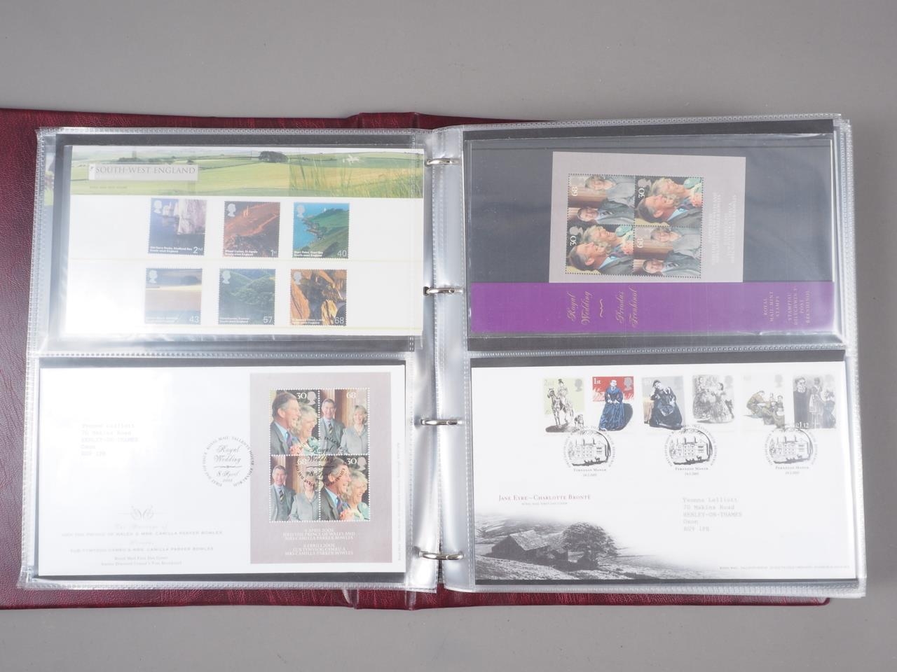 Seven albums of First Day Covers, and presentation packs various