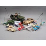 A quantity of mostly die-cast model vehicles, including a Dinky Toys model Cunningham C-5R, a