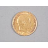 A gold half sovereign, dated 1907