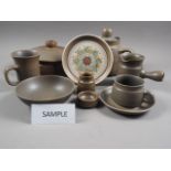 A 1970s Langley stoneware part combination service