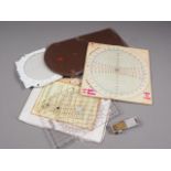 "A Protractor Navigation (FW)", in original case, a similar protractor, a navigation protractor,