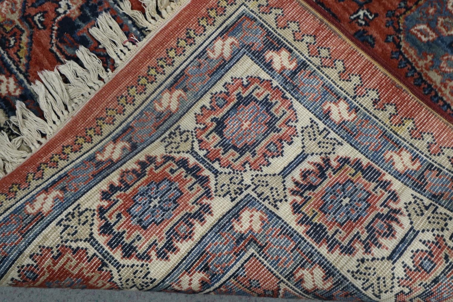 A Louis de Poortere rug of traditional Persian design with geometric design, 54 1/2" x 77" approx - Image 3 of 3
