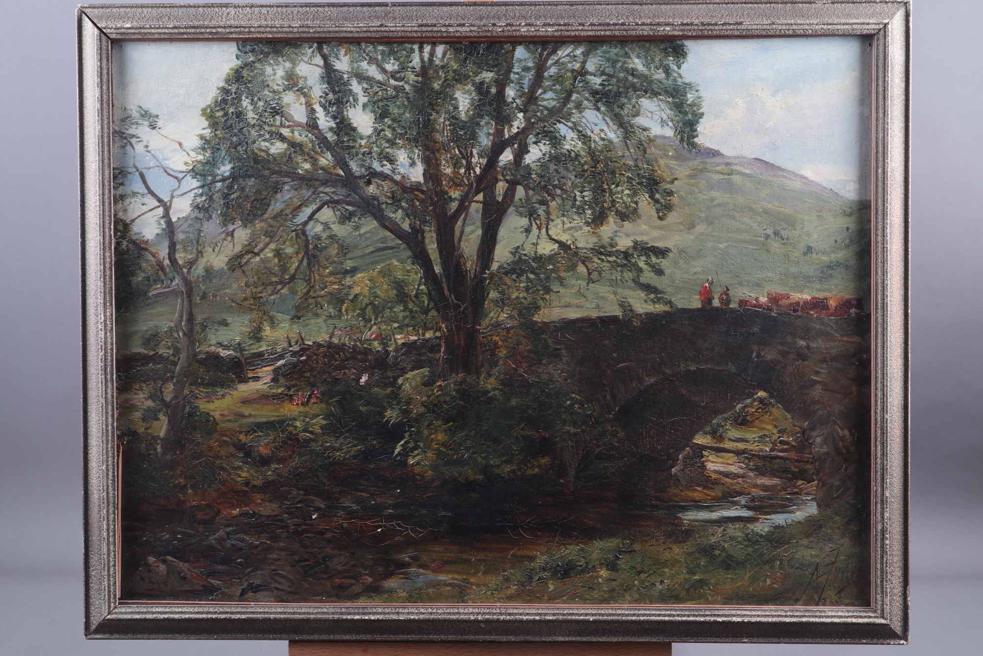 A Freith RSA: oil on canvas, "Old Bridge, Arran",
