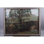 A Freith RSA: oil on canvas, "Old Bridge, Arran",