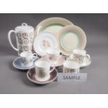 A quantity of Susie Cooper china, including a "Talisman" pattern part teaset, a "Glen Mist"