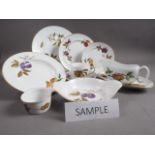 A Royal Worcester "Evesham" pattern part combination service (88 pieces approx)