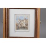 Edward Vernon Utterson: watercolours, "The Old Mill (Exeter)", 3 3/4" x 4 1/4", in gilt frame