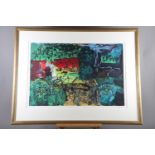 John Piper: a limited edition print, "St Germain de L'Ivret", 34/75, in gilt strip frame († ARR will