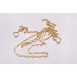 An 18ct gold fine link necklace, 8.2g